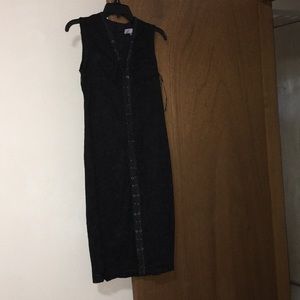 Lace black midi dress